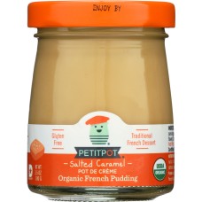 PETIT POT: Pot de CrÃ¨me Organic French Pudding Salted Caramel, 3.50 oz