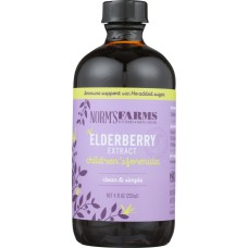 NORMS FARMS: Syrup Elderberry Children, 8 fo