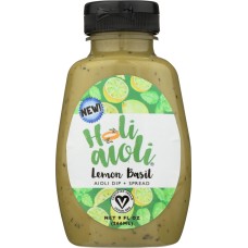 HOLI AIOLI: Sauce Aioli Lemon Basil, 9 fo