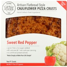 CALIFLOUR: Cauliflower Pizza Crust Sweet Red Pepper, 9.75 oz