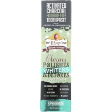 MY MAGIC MUD: Toothpaste Charcoal Spearmint, 4 oz