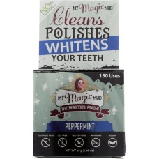 MY MAGIC MUD: Whitening Tooth Powder Peppermint, 4 oz