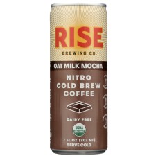 RISE BREWING CO: Oat Milk Mocha Cold Brew Coffee, 7 fo