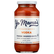 YO MAMA'S FOODS: Velvety Vodka Tomato Sauce, 25 oz YO MAMA'S FOODS: Velvety Vodka Tomato Sauce, 25 oz