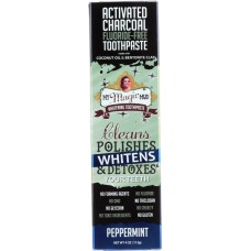 MY MAGIC MUD: Toothpaste Charcoal Peppermint, 4 oz