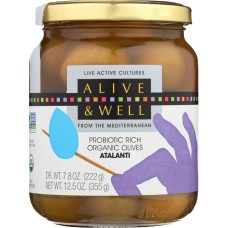 ALIVE & WELL: Organic Atalanti Olives, 12.5 oz