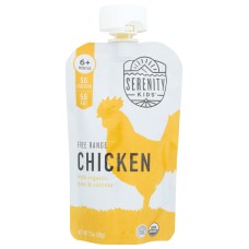 SERENITY KIDS: Chicken with Organic Peas & Carrots Baby Food, 3.5 oz