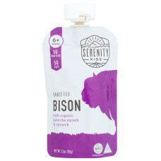 SERENITY KIDS: Toddler Bison Kabocha Squash Pumpkin, 3.5 oz