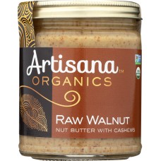 ARTISANA: 100% Organic Raw Walnut Butter with Cashews, 8 oz