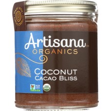 Artisana Organic Raw Coconut Cacao Bliss Nut Butter, 8 Oz