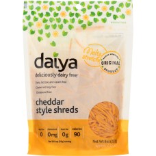 DAIYA: Cheddar Style Shreds, 8 oz