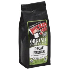 WICKED JOE COFFEE: Coffee Ground Dark Roast French Decaf, 12 oz