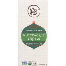 THEO CHOCOLATE: Nutcracker Dark Chocolate Bar, 3 oz