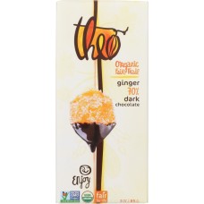 THEO CHOCOLATE: Chocolate Bar Dark Ginger Organic, 3 oz