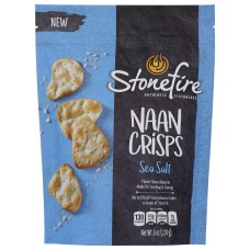 STONEFIRE: Sea Salt Naan Crisps, 6 oz