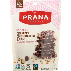 PRANA: Chocolate Bark No Mylkn Organic, 3.7 oz