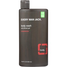 EVERY MAN JACK: Body Wash and Shower Gel Cedarwood, 16.9 oz