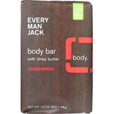 EVERY MAN JACK: Body Bar Cedarwood, 7 Oz