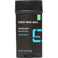 EVERY MAN JACK: Fresh Scent Deodorant, 3 oz