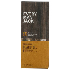 EVERY MAN JACK: Sandalwood Beard Oil, 1 oz