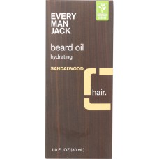 EVERY MAN JACK: Sandalwood Beard Oil, 1 oz