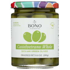 BONO: Castelvetrano Sicilian Whole Green Olives, 6.4 oz
