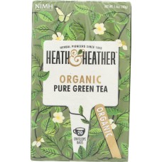 HEATH AND HEATHER: Organic Pure Green Tea, 20 ea