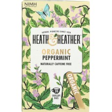 HEATH AND HEATHER: Organic Peppermint Tea, 20 ea