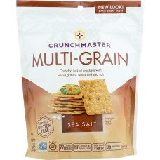CRUNCHMASTER: Multi-Grain Crackers Gluten Free Sea Salt, 4.5 Oz