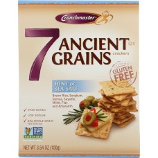 CRUNCHMASTER: 7 Ancient Grains Hint of Sea Salt Crackers, 3.54 Oz
