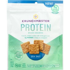 CRUNCHMASTER: Cracker Protein Sea Salt, 3.54 oz