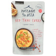 PASSAGE FOODS: Sauce Simmer Curry Red Thai Gluten Free, 7 oz