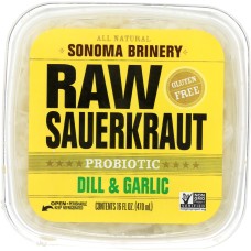 SONOMA BRINERY: Raw Sauerkraut Dill and Garlic, 16 oz