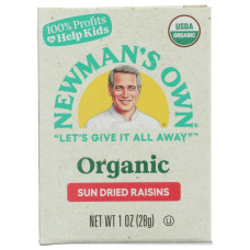 NEWMANS OWN ORGANIC: Organic Sundried Raisins, 6 oz NEWMANS OWN ORGANIC: Organic Sundried Raisins, 6 oz