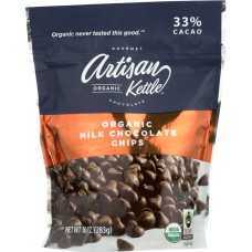 ARTISAN KETTLE: Organic Milk Chocolate Chips, 10 oz