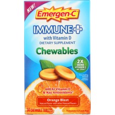 ALACER: Emergn-C Immune Orange Chewable, 14 pc
