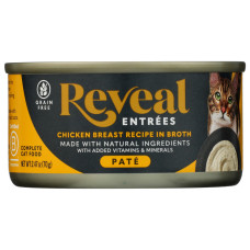 REVEAL: Entrees Chicken Breast Pate Recipe Cat Food, 2.47 oz