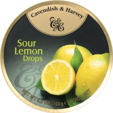 CAVENDISH & HARVEY: Candy Tin Lemon, 5.3 oz