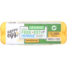 HAPPY EGG: Organic Free Range Eggs, 1 dz
