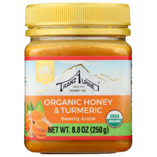 TRANZALPINE: Organic Honey Tumeric, 8.8 oz TRANZALPINE: Organic Honey Tumeric, 8.8 oz
