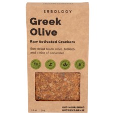 ERBOLOGY: Crackers Greek Olive, 1.8 oz