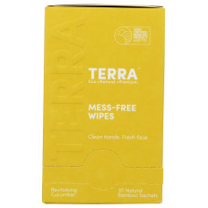 TERRA ORGANICS: Mess-Free Wipes, 30 ea