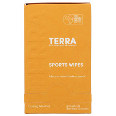 TERRA ORGANICS: Sports Wipes, 30 ea