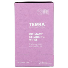 TERRA ORGANICS: Intimacy Cleansing Wipes, 30 ea