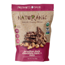 NATURANIC: Brazilian Dark Chocolate Bark + Nut Mix Snack, 2.8 oz NATURANIC: Brazilian Dark Chocolate Bark + Nut Mix Snack, 2.8 oz