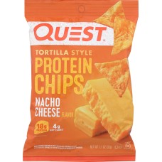 QUEST: Tortilla Style Protein Chips Nacho Cheese, 1.1 oz