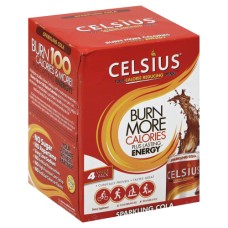 CELSIUS: Live Fit Sparkling Cola Pack of 4, 48 oz