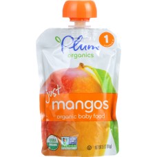 PLUM ORGANICS: Baby Puree Just Fruit Mango, 3.5 oz