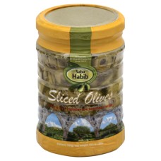 SABA HABIB: Sliced Green Olives, 10.6 oz