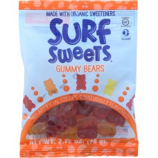 SURF SWEETS: Gummy Bears Assorted Fruit, 2.75 oz